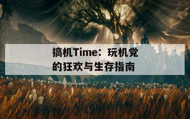 搞机Time：玩机党的狂欢与生存指南