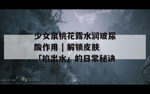 少女泉桃花露水润玻尿酸作用 | 解锁皮肤「掐出水」的日常秘诀  第1张