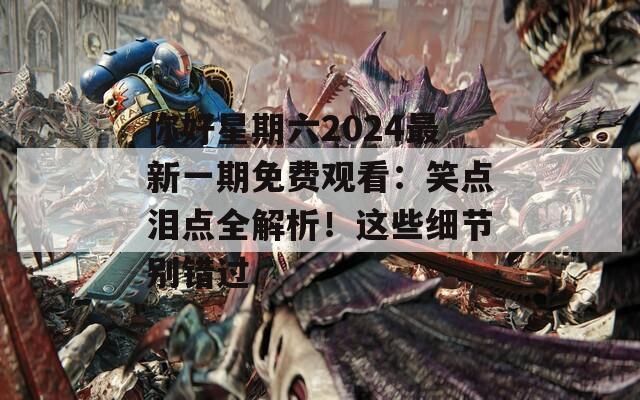 你好星期六2024最新一期免费观看：笑点泪点全解析！这些细节别错过