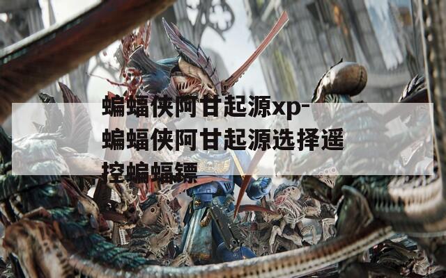 蝙蝠侠阿甘起源xp-蝙蝠侠阿甘起源选择遥控蝙蝠镖  第1张