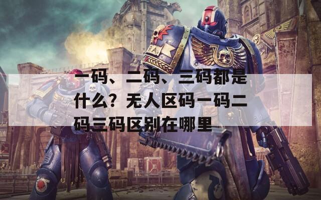 一码、二码、三码都是什么？无人区码一码二码三码区别在哪里  第1张