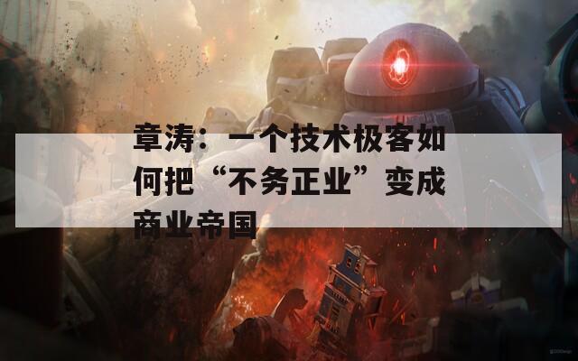 章涛：一个技术极客如何把“不务正业”变成商业帝国