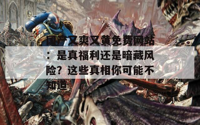 国产又爽又黄免费网站：是真福利还是暗藏风险？这些真相你可能不知道  第1张