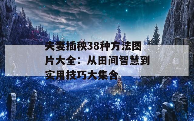 夫妻插秧38种方法图片大全：从田间智慧到实用技巧大集合  第1张